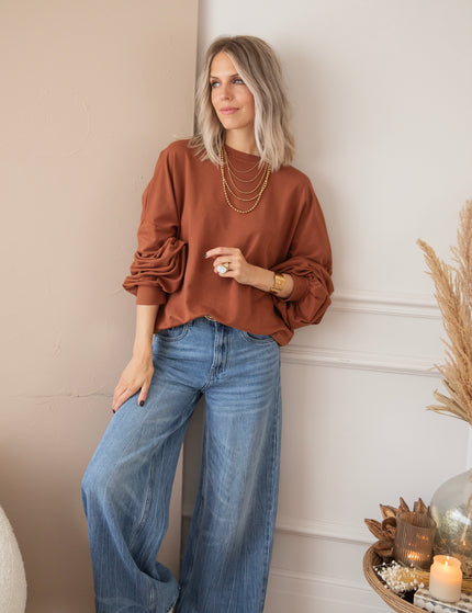 Pullover - Open Minded - Karamell