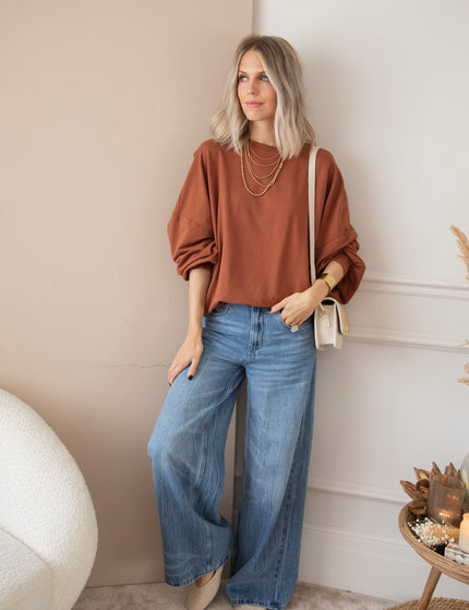 Pullover - Open Minded - Karamell