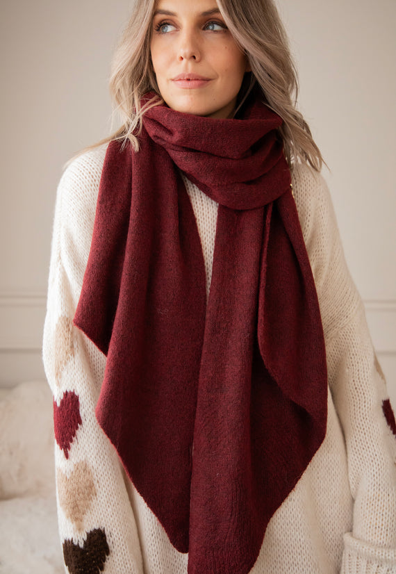 Schal - Hold Me Close - Bordeaux