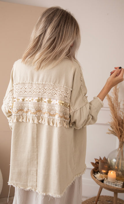 Boho Back Beige - Jacket