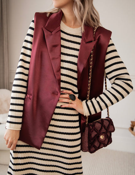 Woven Wanderer Bordeaux - Handtas