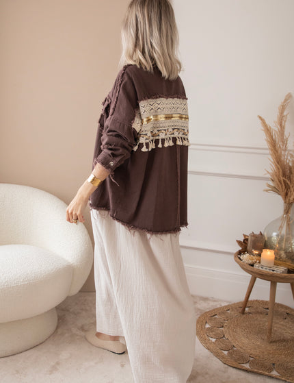 Jacke - Boho Back - Braun