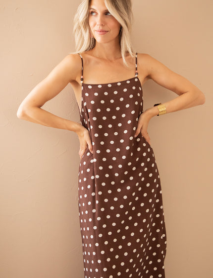 Maxikleid - Dream Beads & Dots - Braun/Beige