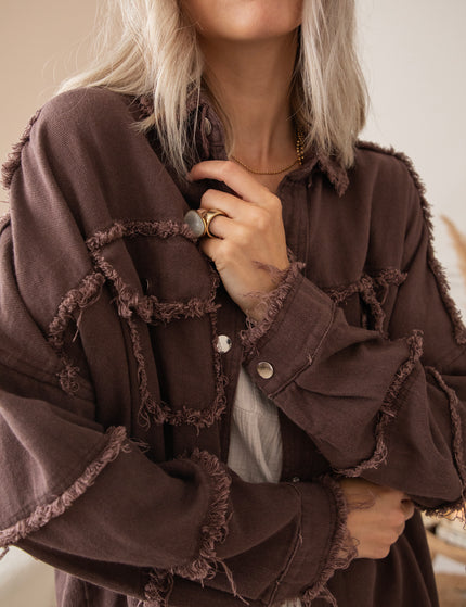 Jacke - Boho Back - Braun