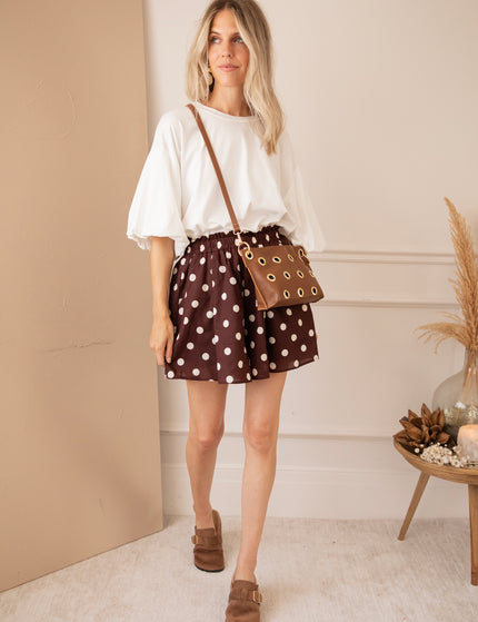 Shorts - Polly Dots - Schoko/Beige