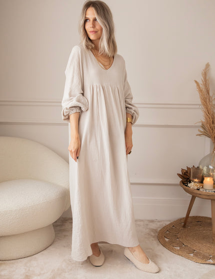 Maxikleid - Maud Tetra - Beige