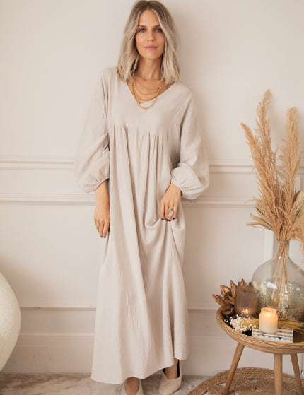 Maxikleid - Maud Tetra - Beige