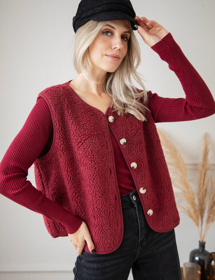 Sending Teddy Love Burgundy - Vest