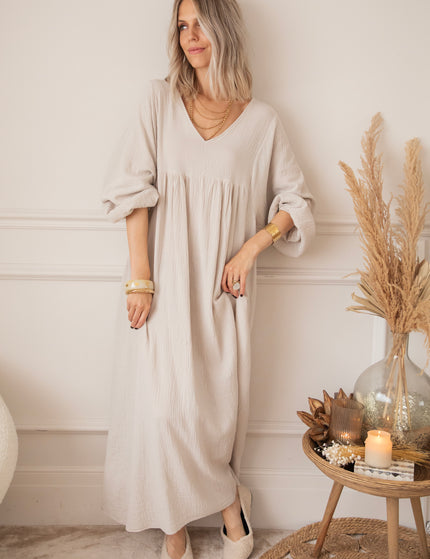 Maxikleid - Maud Tetra - Beige