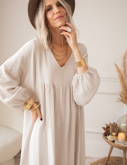 Maxikleid - Maud Tetra - Beige