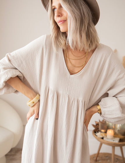 Maxikleid - Maud Tetra - Beige