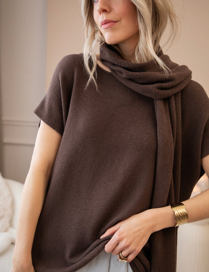 Mavy Scarf Choco - Trui