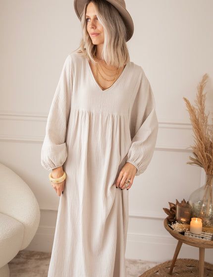 Maxikleid - Maud Tetra - Beige
