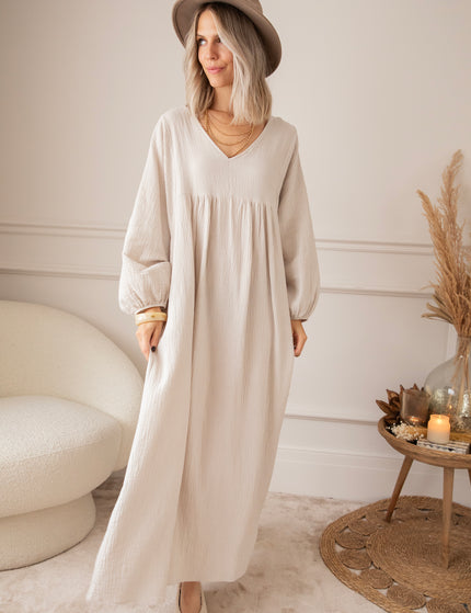 Maxikleid - Maud Tetra - Beige