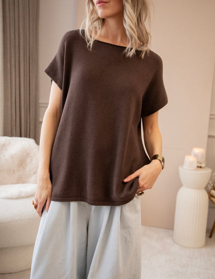 Mavy Scarf Choco - Trui