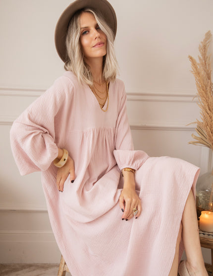 Maxikleid - Maud Tetra - Hellrosa