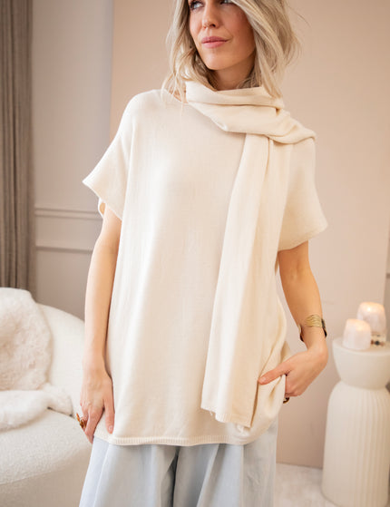 Mavy Scarf Beige - Trui