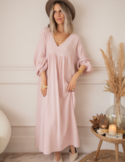 Maxikleid - Maud Tetra - Hellrosa