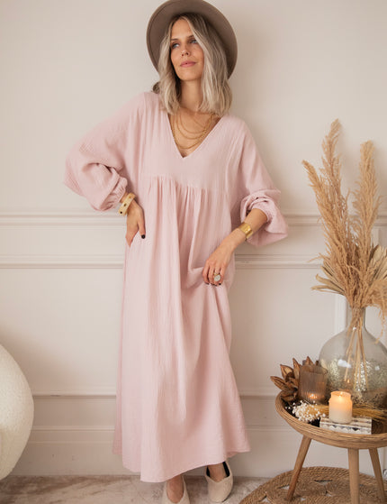 Maxikleid - Maud Tetra - Hellrosa