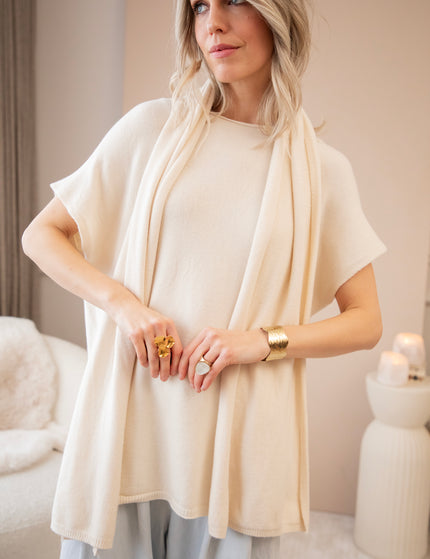 Mavy Scarf Beige - Trui