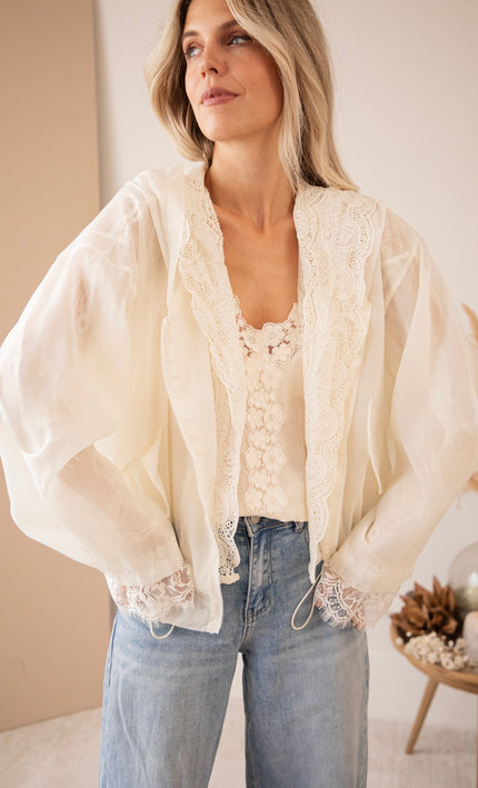 Donna Lace Beige - Jacket