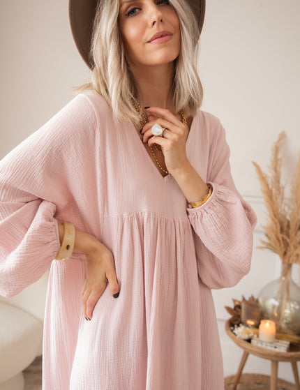 Maxikleid - Maud Tetra - Hellrosa