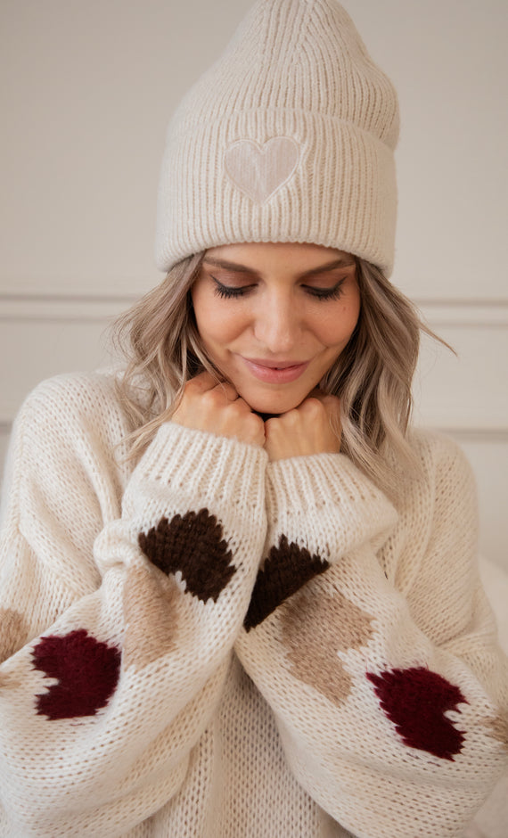 Mütze - Heart Melter - Beige