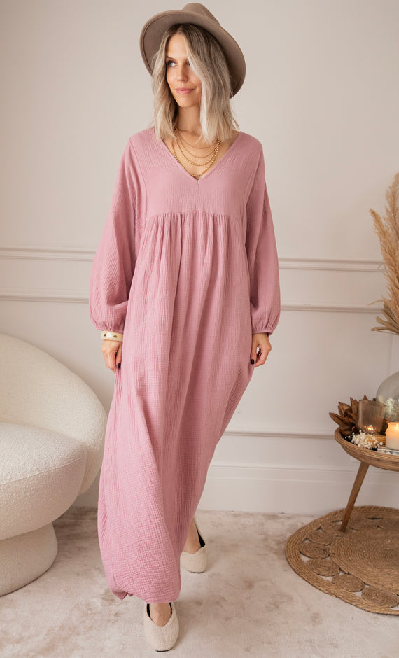 Maud Tetra Mauve - Maxi Dress
