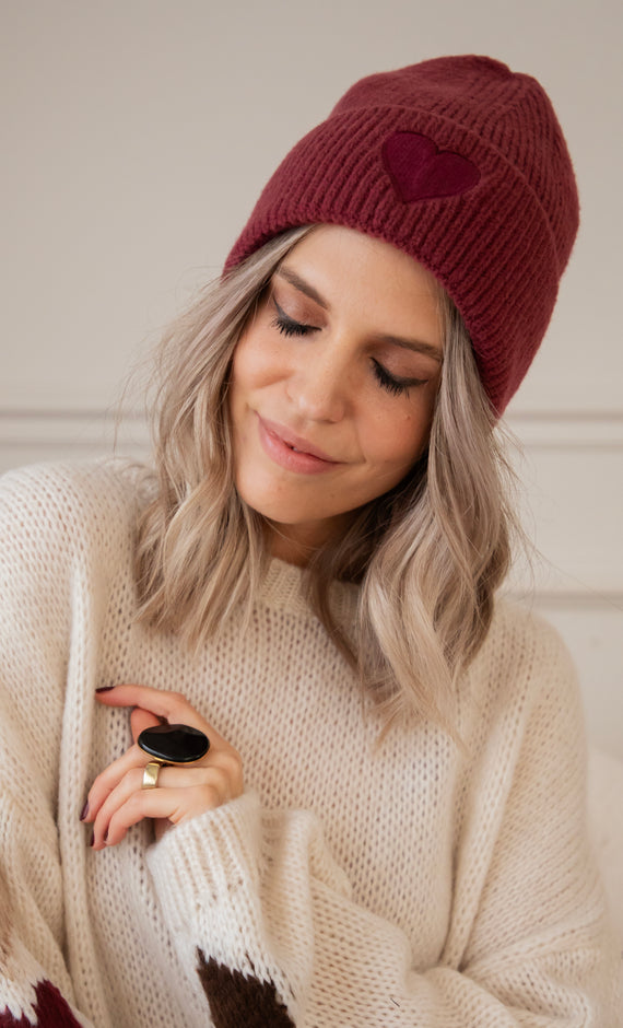 Mütze - Heart Melter - Bordeaux