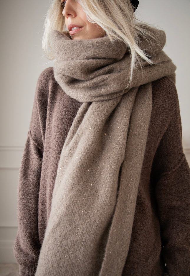 Midnight Flair Taupe - Scarf