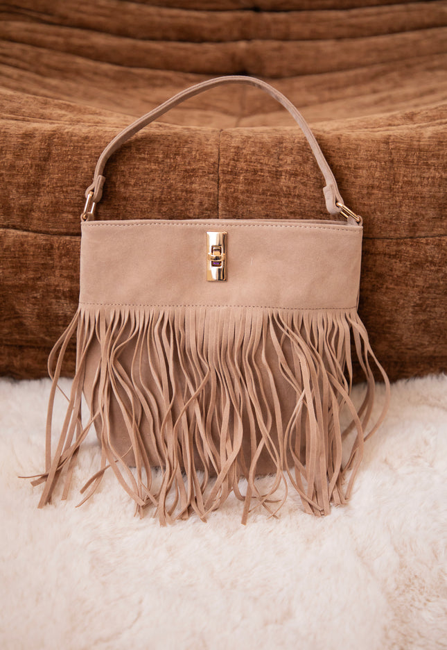 Fringe Fever Almond - Handtas