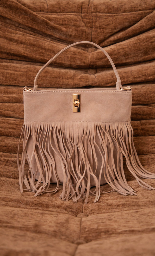 Fringe Fever Almond - Handbag