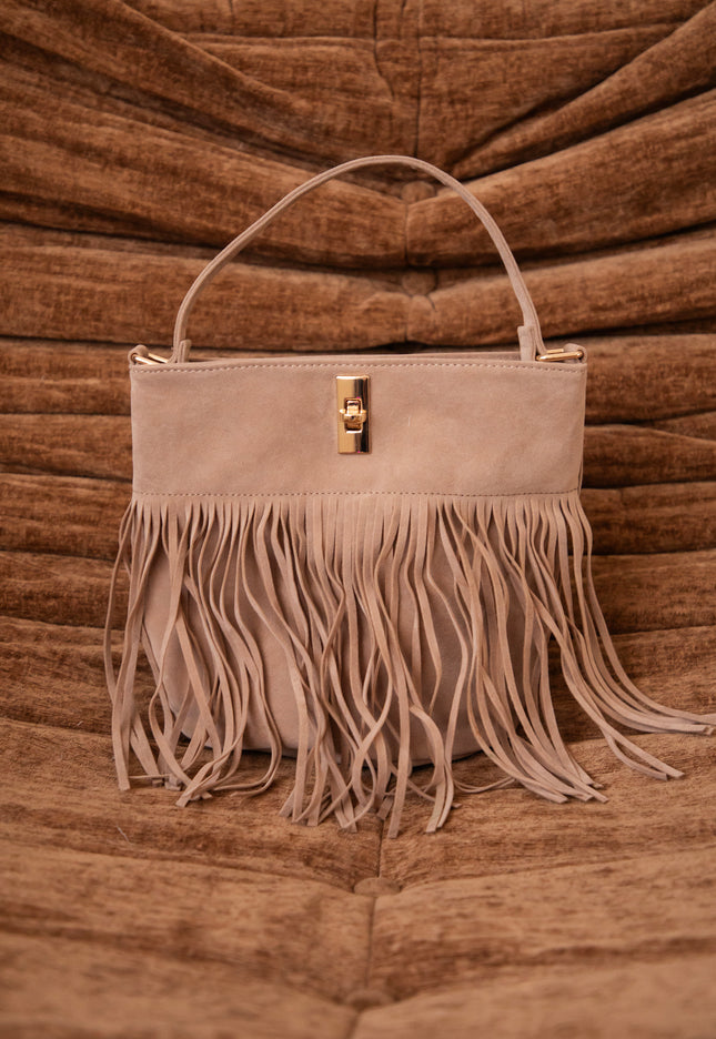 Fringe Fever Almond - Handtas