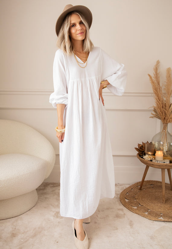 Maxikleid - Maud Tetra - Weiß