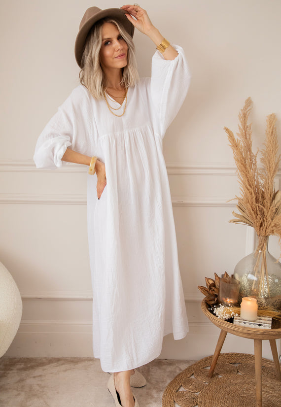 Maxikleid - Maud Tetra - Weiß