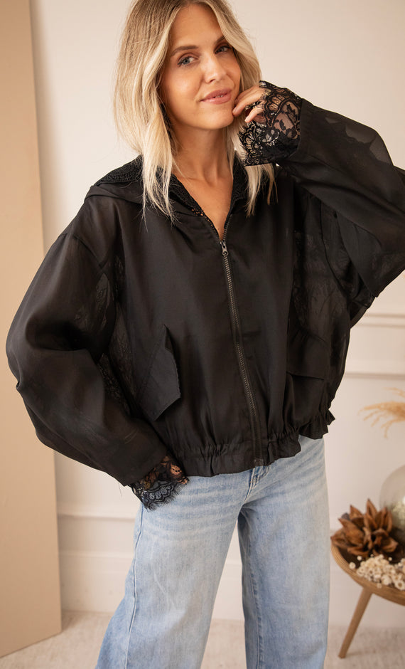 Jacke - Donna Lace - Schwarz