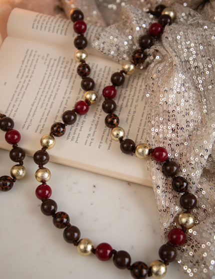 Royal Ball Bordeaux/Gold - Ketting