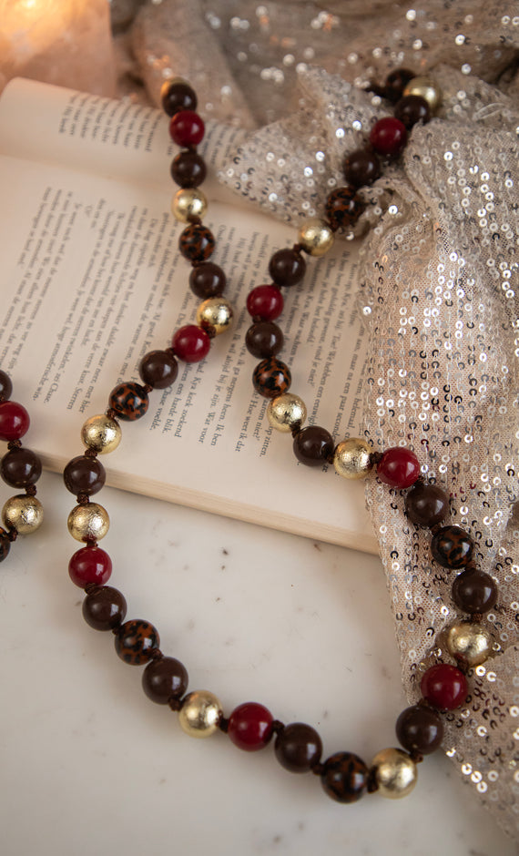 Royal Ball Bordeaux/Gold - Necklace