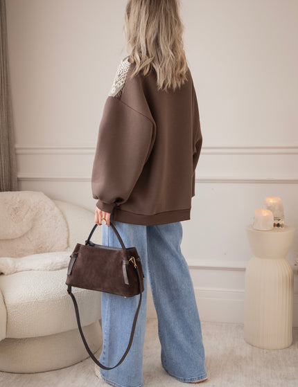 Basic Lacy Brown - Sweater