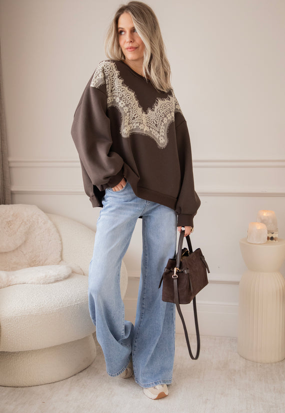 Basic Lacy Choco - Sweater