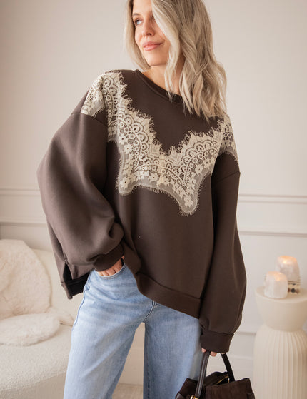 Basic Lacy Choco - Sweater