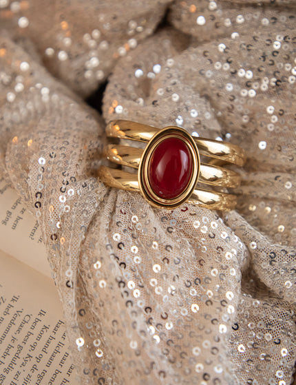 Gemma Gold/Red - Armband