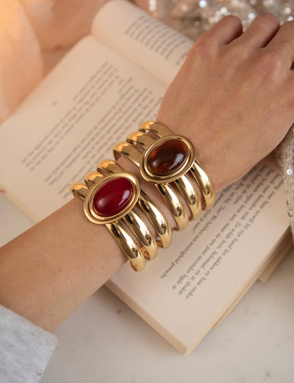 Gemma Gold/Red - Armband