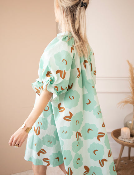 Poppy Petal Mint - Jurk