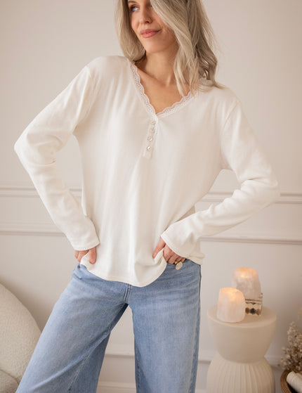 Rosie Lou Off White - Longsleeve