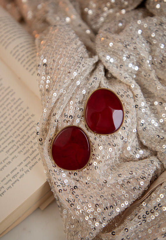 Great Caia Bordeaux - Oorbellen