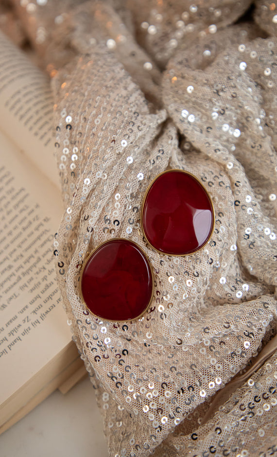 Great Caia Bordeaux - Oorbellen