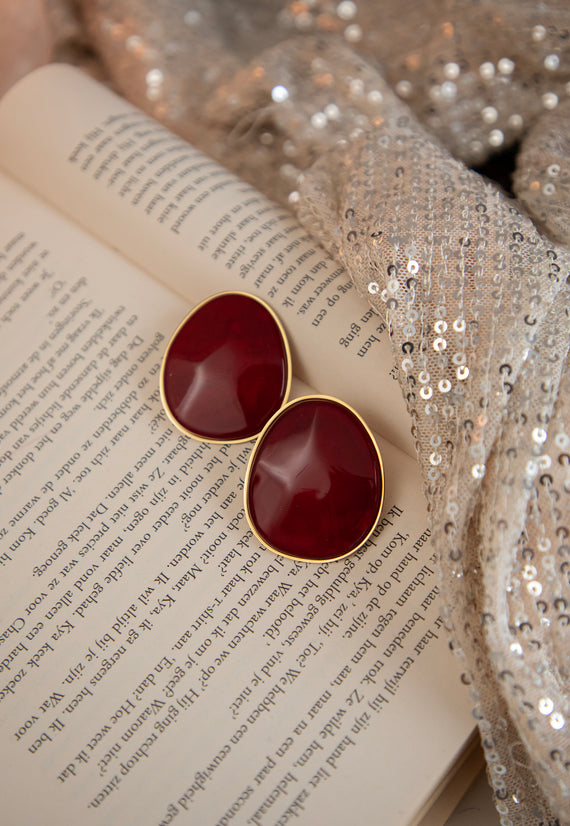 Great Caia Bordeaux - Oorbellen