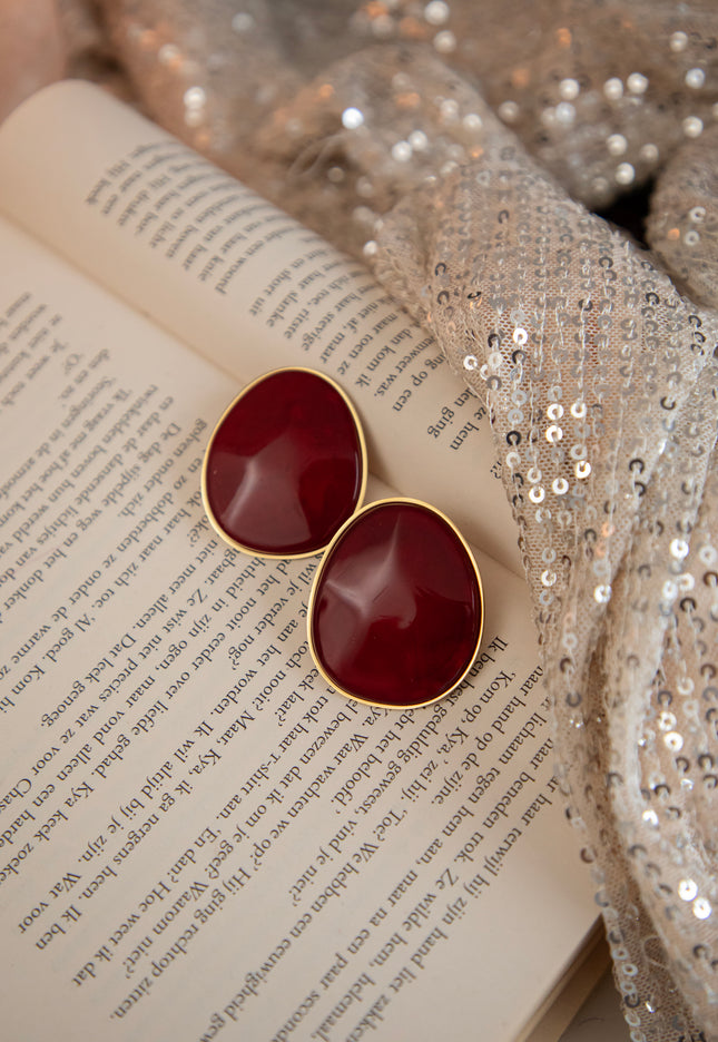 Great Caia Bordeaux - Earrings