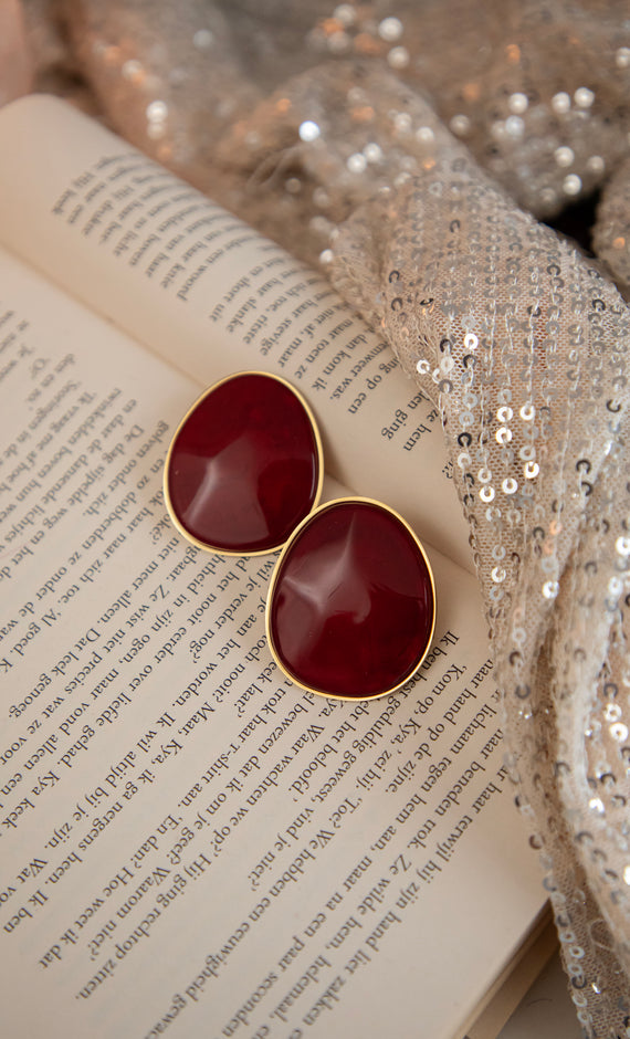 Great Caia Bordeaux - Oorbellen